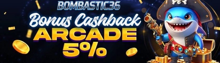 CASHBACK SETIAP MINGGU ARCADE 5%